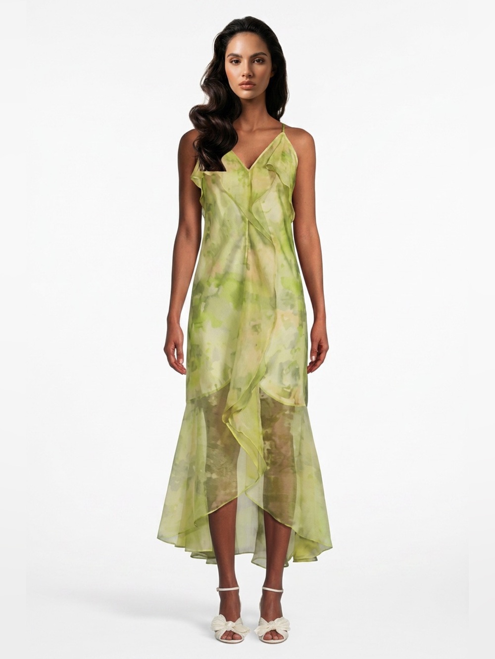 Misa Los Angeles / Aina Ruffle High Low Dress / NWT / XS